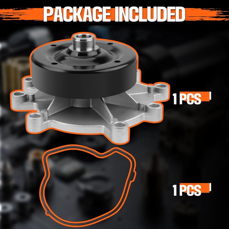 KARCOCA AW7163 Professional Water Pump Kit With Gasket Fit For Dodge Ram 1500 Dakota Durango,Grand Cherokee, Liberty, Chrysler Aspen,Mitsubishi Raider 3.7L V6;4.7L V8 - Image 3